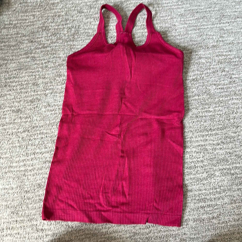 Yoga tank razorback, ribbed